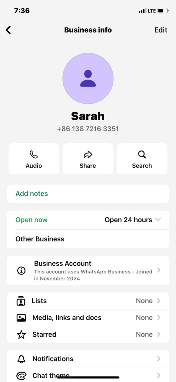 Seller report screenshot for +86 138 721 633 51