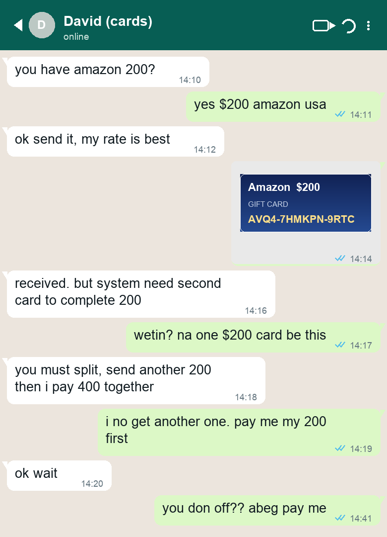 Seller report screenshot for +86 187 654 320 19